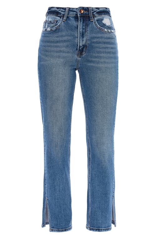 Bayeas Split Hem Straight Leg Jeans