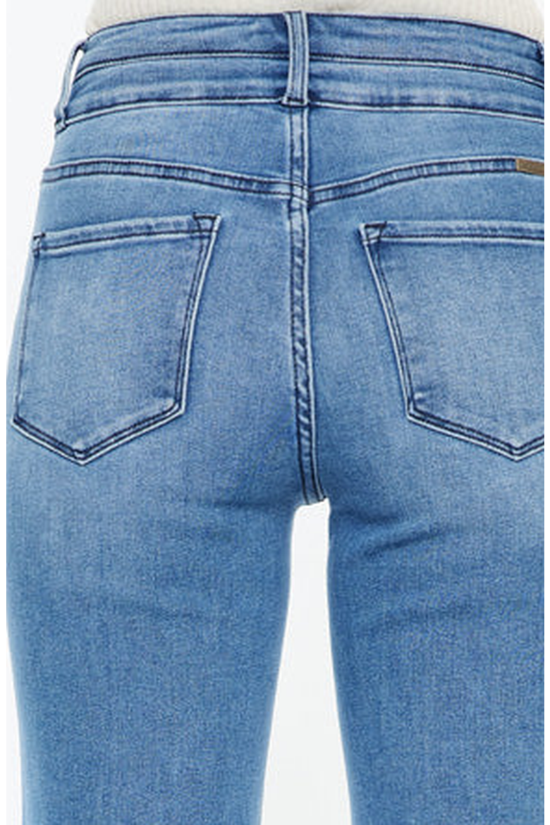 Onyx Essentials Ultra High Rise Wide Flare Jeans, Alternate, color, Medium Wash