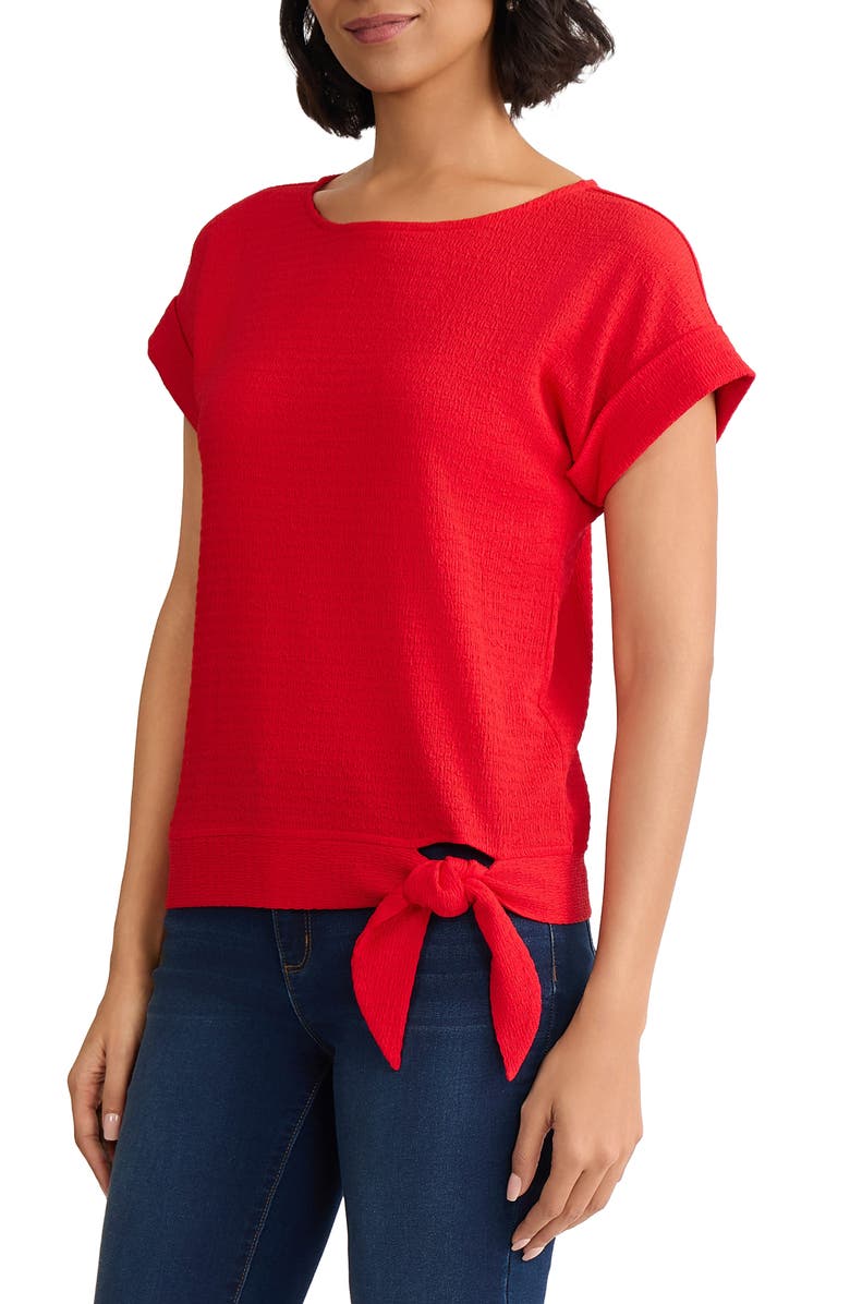Jones New York Texture Dolman Top, Alternate, color, Rouge