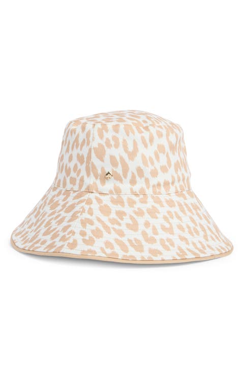 modern leopard print bucket hat