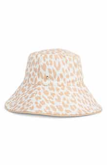 modern leopard print bucket hat