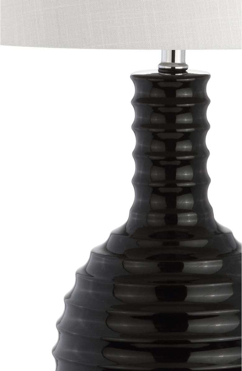 JONATHAN Y Dylan 29.5" Ceramic LED Table Lamp, Alternate, color, Black