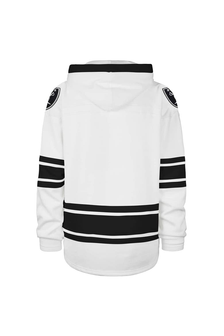 Men's '47  White Las Vegas Raiders After Image Superior Lacer with Hood, Alternate, color, White