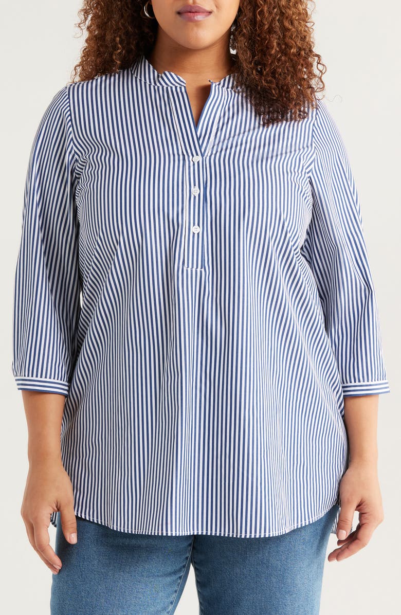 HARSHMAN Derrington Stripe Cotton Tunic Top, Main, color, 