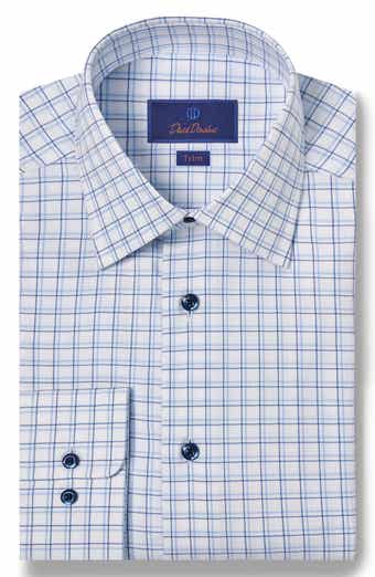 Trim Fit Twill Dobby Check Dress Shirt