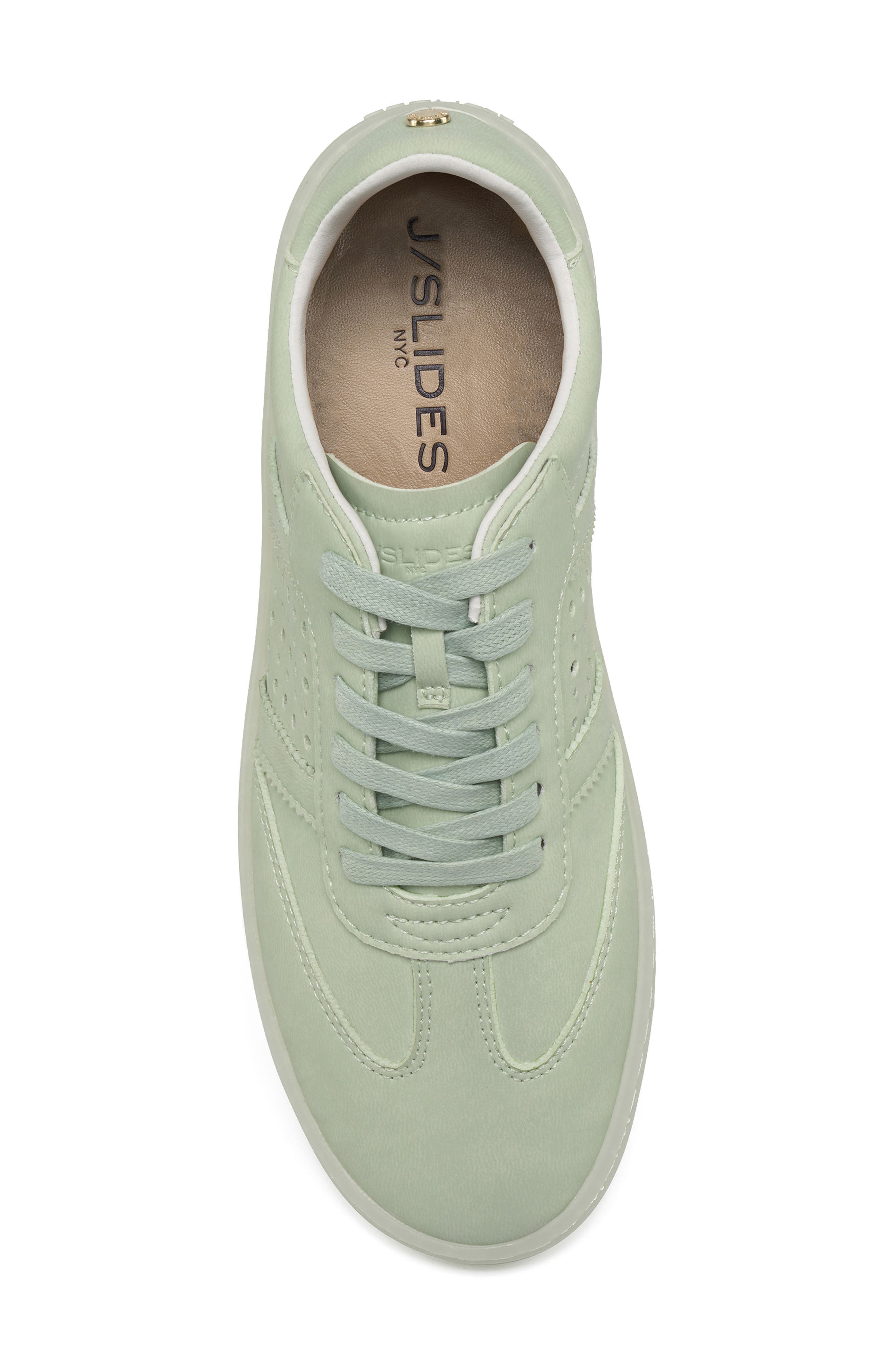 Hunter Leather Sneaker, Alternate, color, MINT