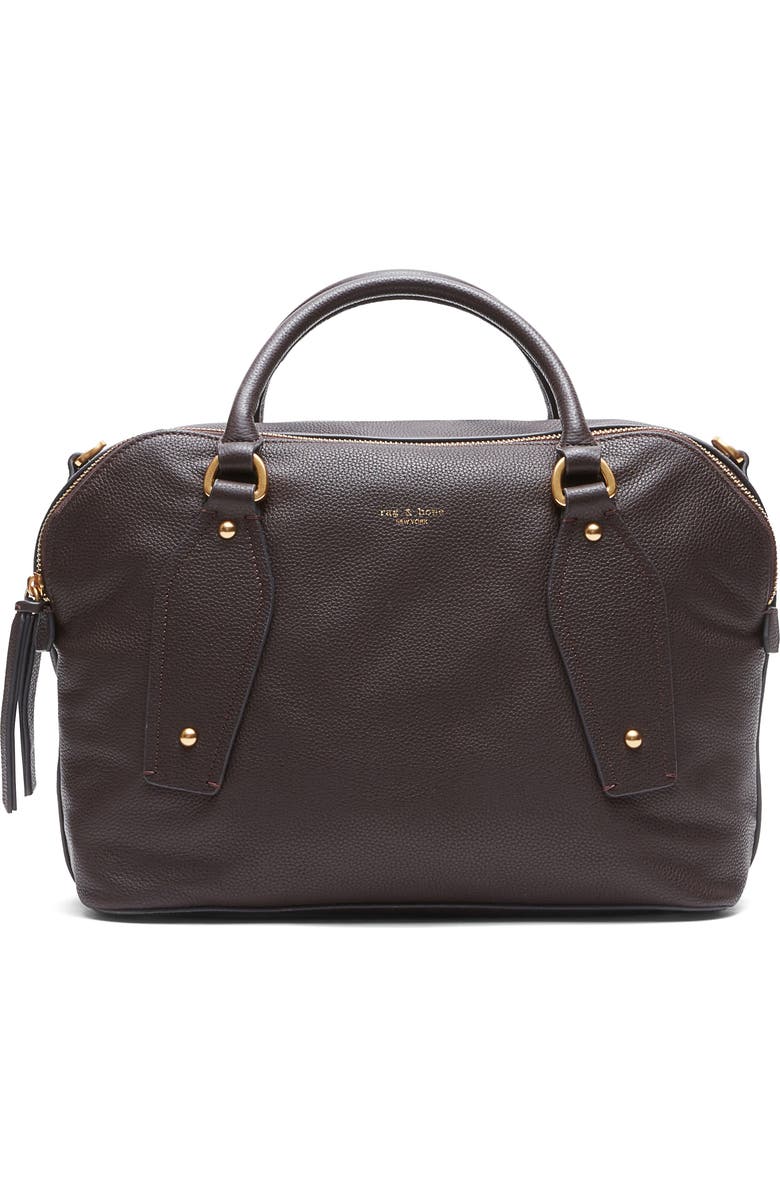 rag & bone Gramercy Medium Satchel Bag, Main, color, Chocolate