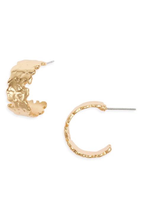 Molten Hoop Earrings