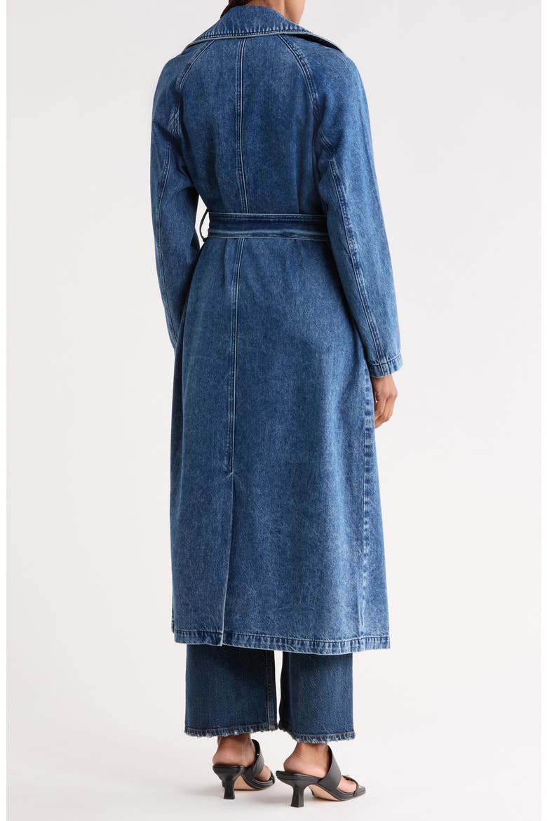 Ginny Denim Trench Coat, Alternate, color, GRADY