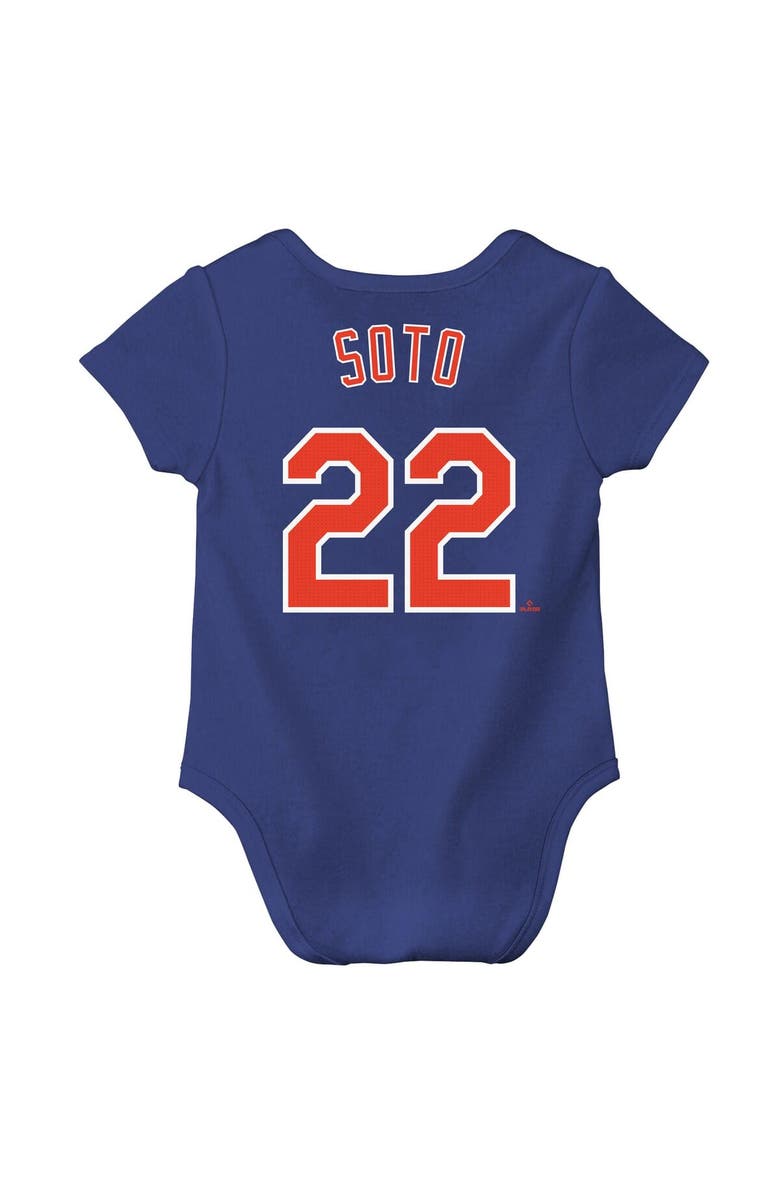 Nike Infant Nike Juan Soto Royal New York Mets Name & Number Fuse Bodysuit, Alternate, color, Royal