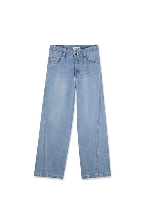 Kids Twisted Stitch Denim Pants