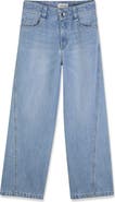 Lanvin Kids Twisted Stitch Denim Pants