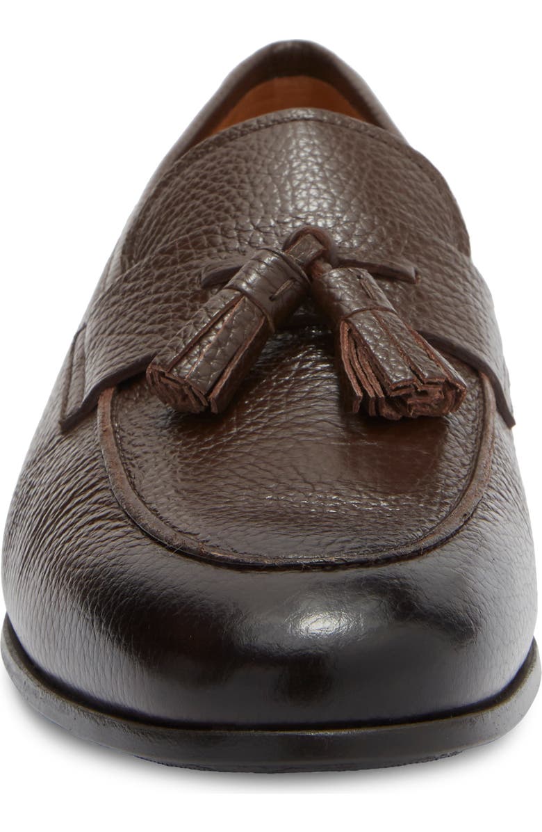 Magnanni Tavarez Tassel Loafer, Alternate, color, Mid Brown Pebble
