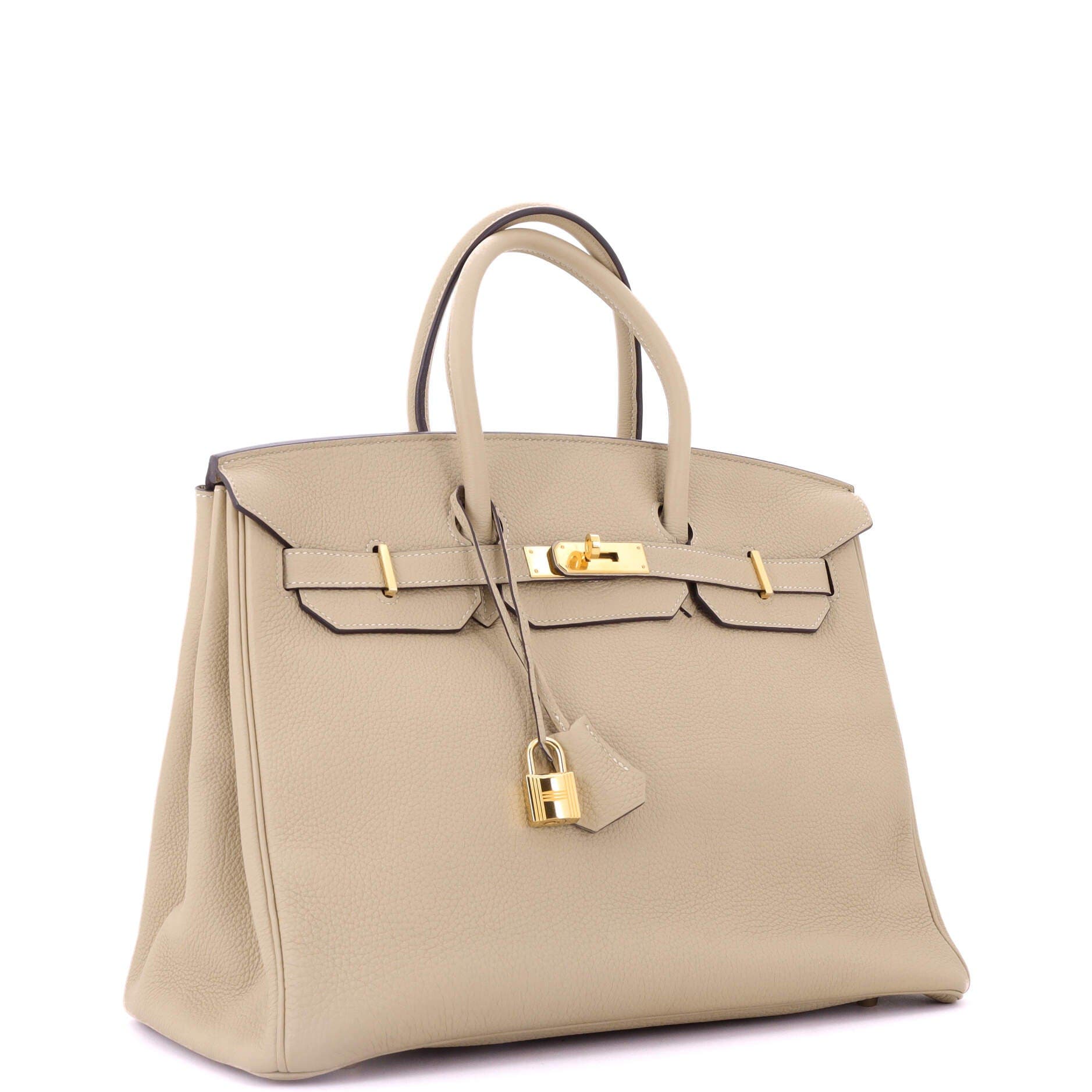 Pre-Owned Hermes Birkin Handbag Light Togo with Gold Hardware 35, Alternate, color, 