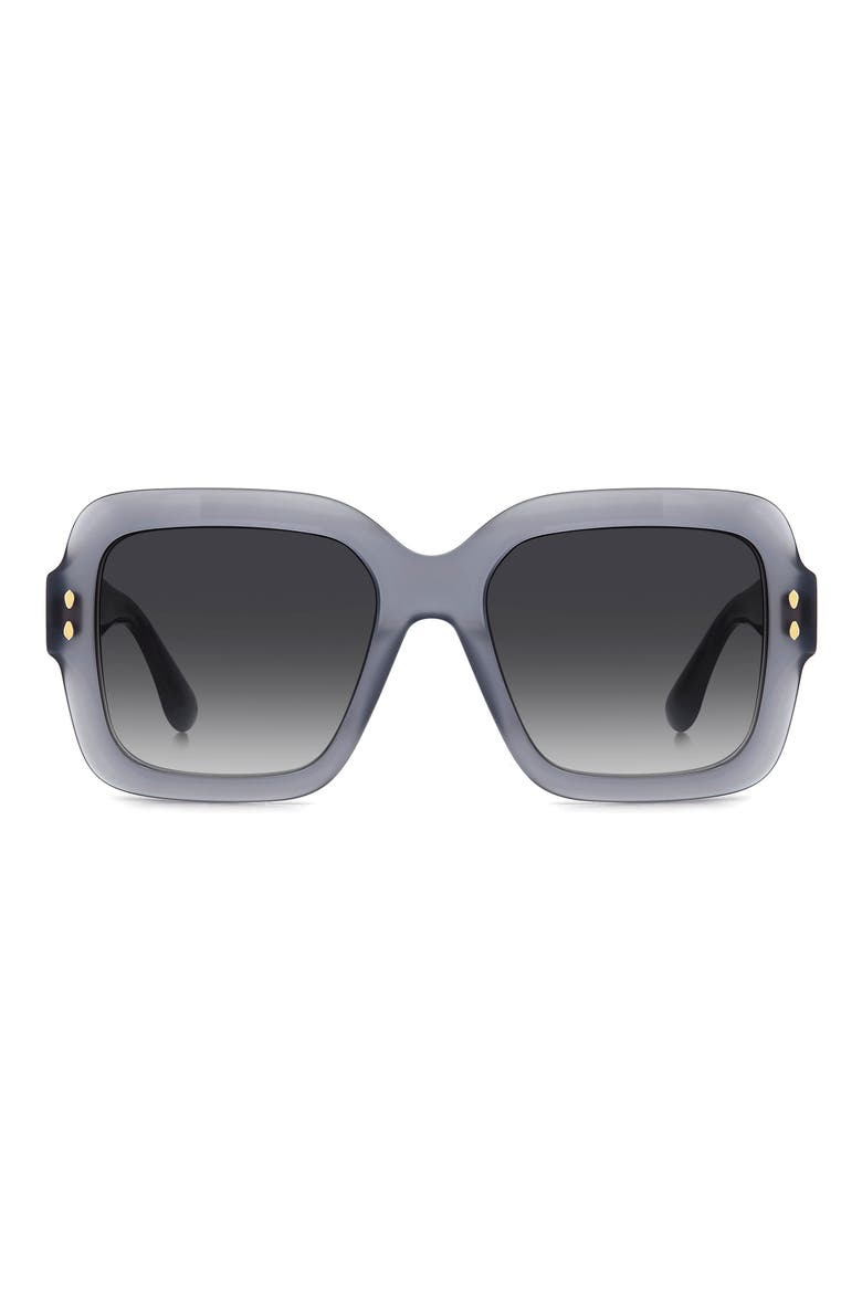 54mm Gradient Square Sunglasses, Main, color, GREY/ DARK GREY SF