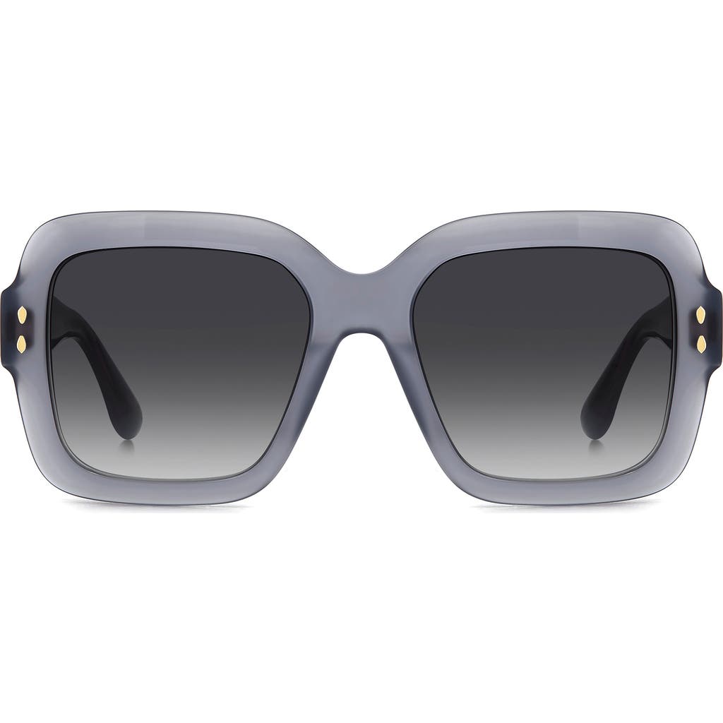 Isabel Marant Oversized Square Acetate Sunglasses In Grey/dark Grey Sf