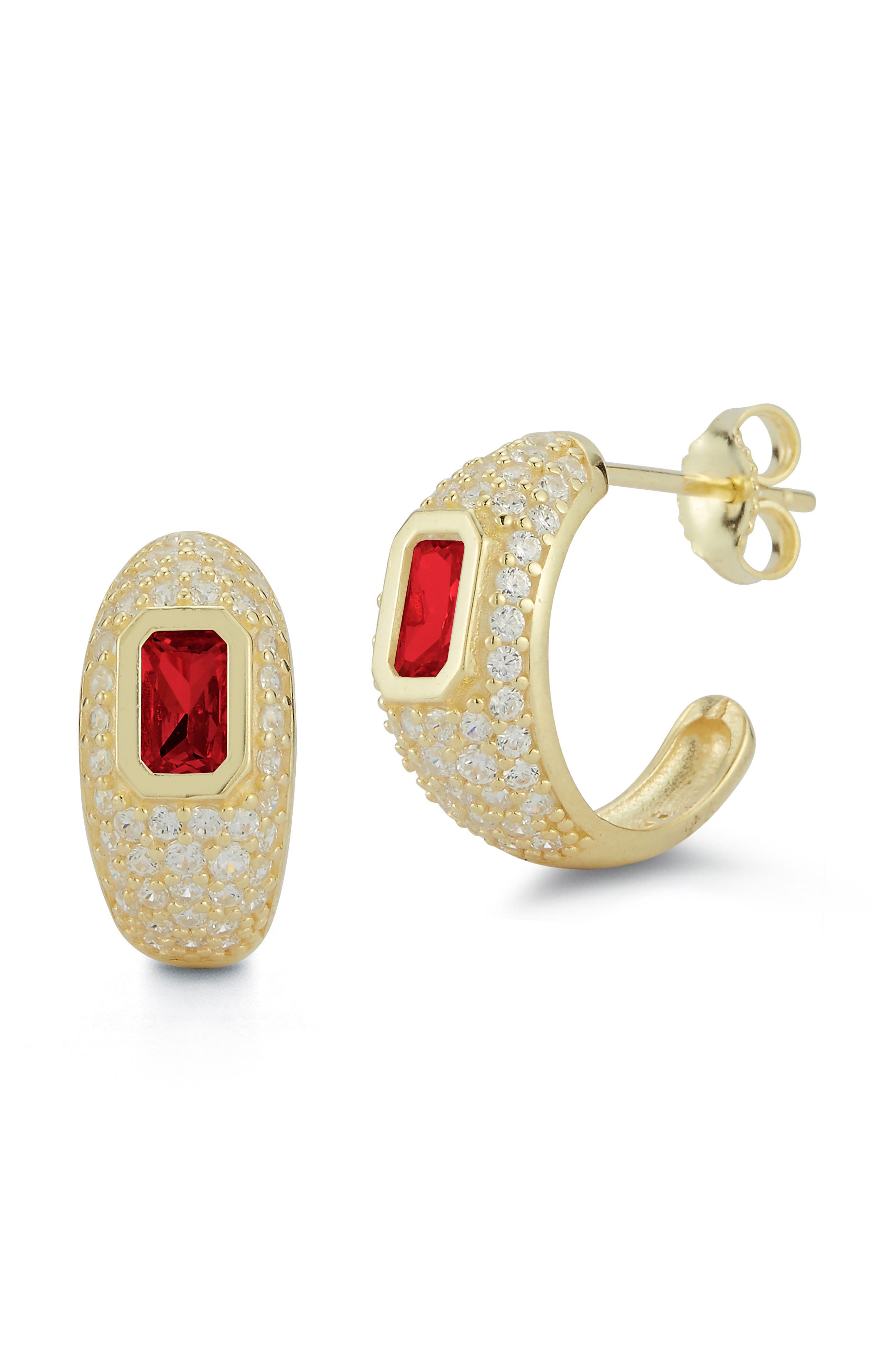 Pavé Hoop Earrings