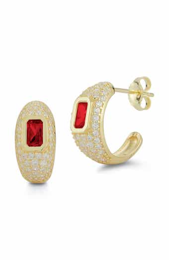 Pavé Hoop Earrings