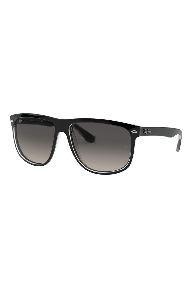 Boyfriend 60mm Flat Top Sunglasses, Alternate, color, GRY GRD