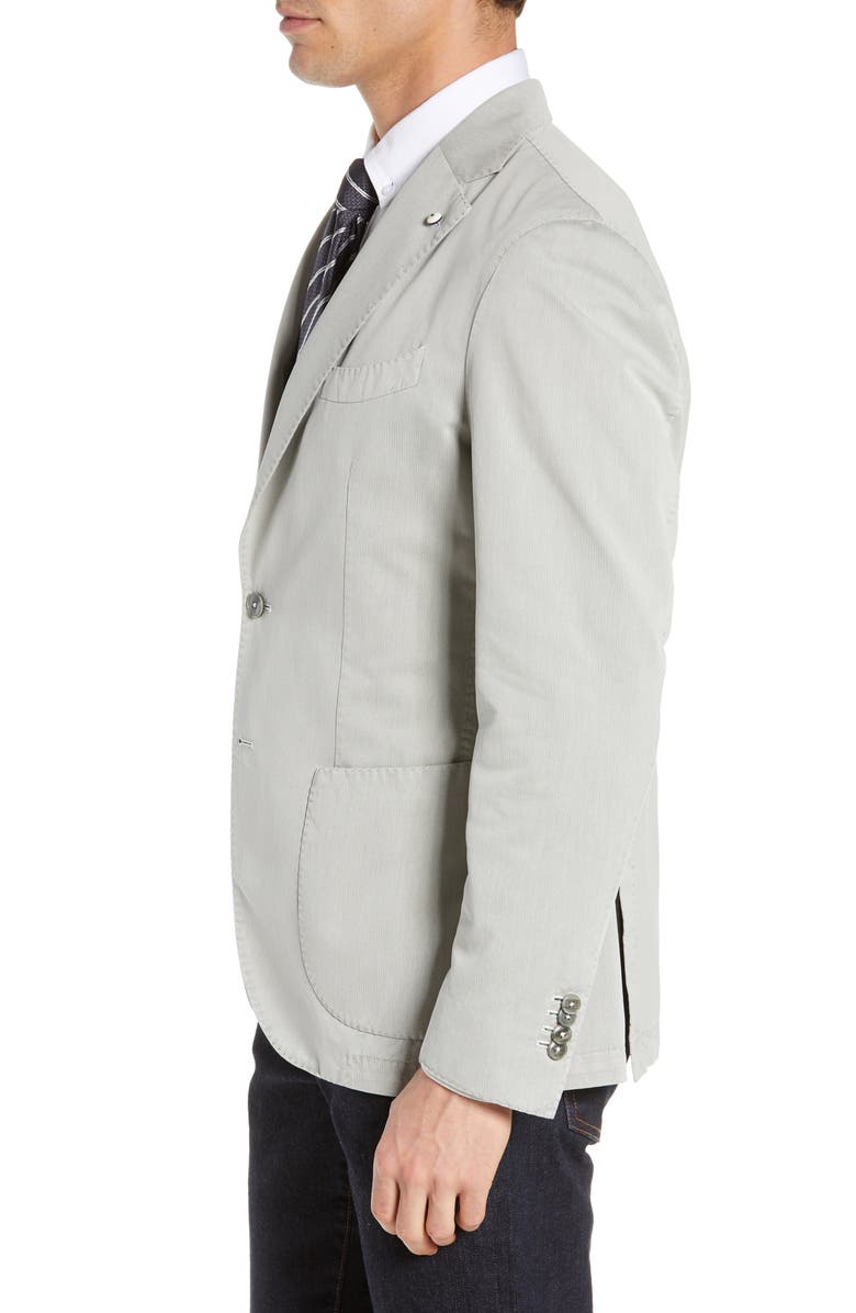 L.B.M. 1911 Trim Fit Herringbone Cotton & Silk Sport Coat, Alternate, color,