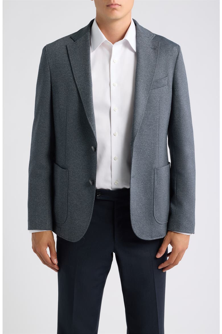 Hanry Jersey Sport Coat with Hooded Bib, Alternate, color, OPEN BLUE