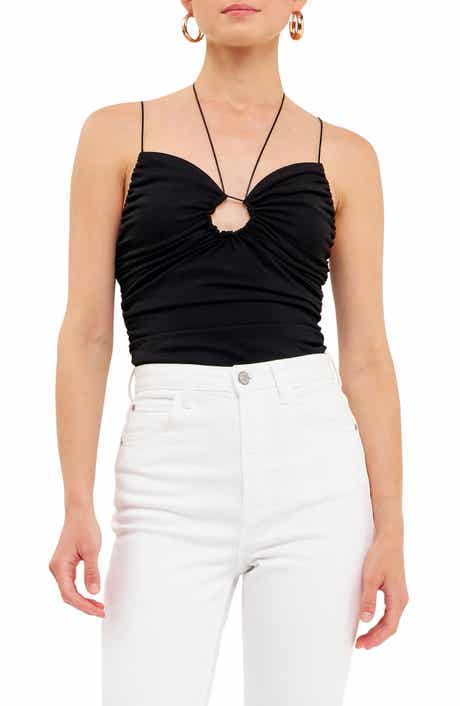 Endless Rose Ruched Keyhole Cutout Camisole