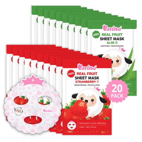 Kids Real Fruit Sheet Mask Strawberry & Aloe Ultimate Multi-Pack (20-Pack)