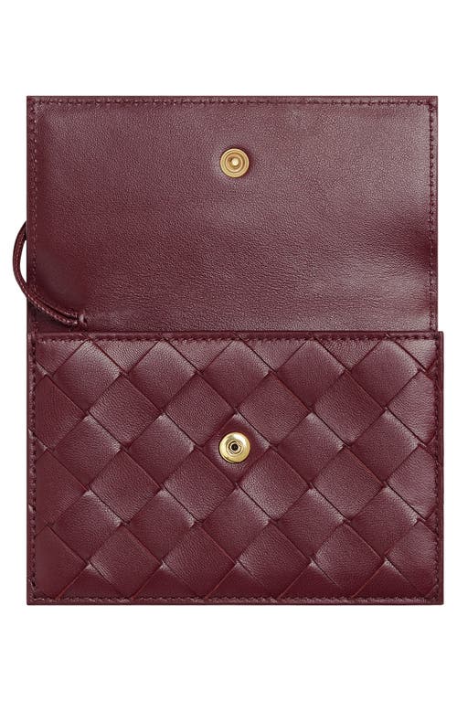 Bottega Veneta Andiamo Slip Intrecciato Leather Zip Card Case