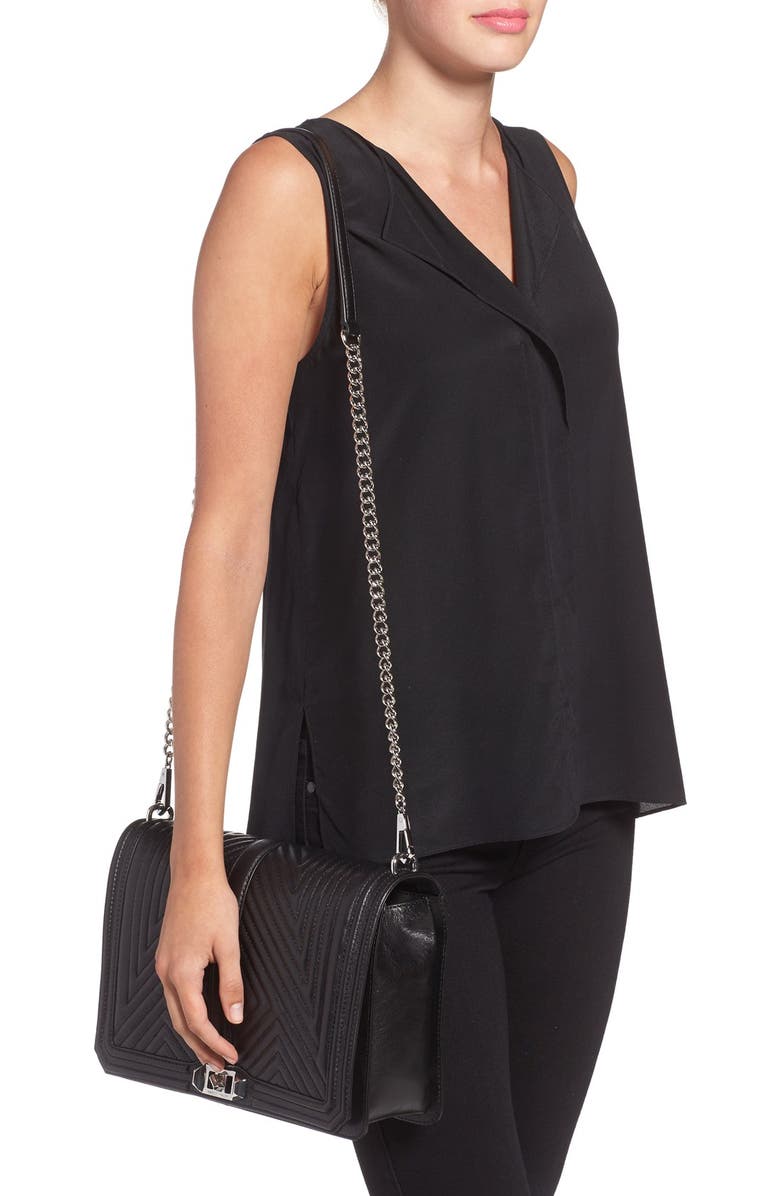 Rebecca Minkoff 'Geo Quilted Love Jumbo' Crossbody Bag, Alternate, color,