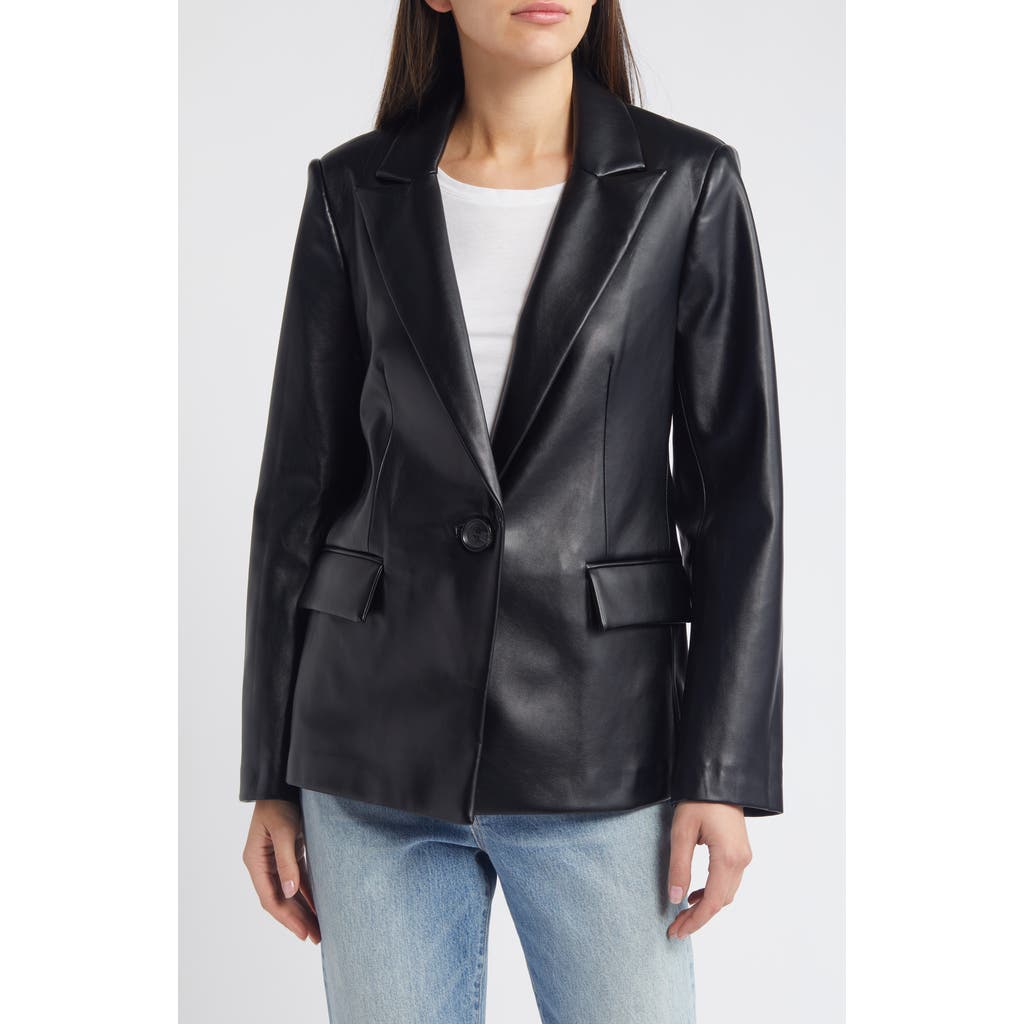 Sam Edelman Faux Leather Blazer