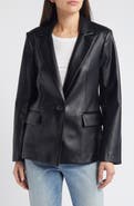 Sam Edelman Faux Leather Blazer