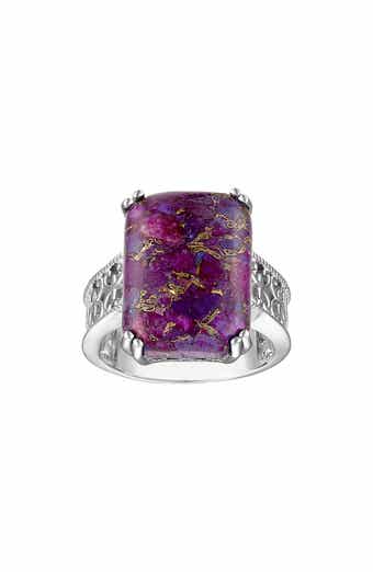 FZN Sterling Silver Turquoise Ring