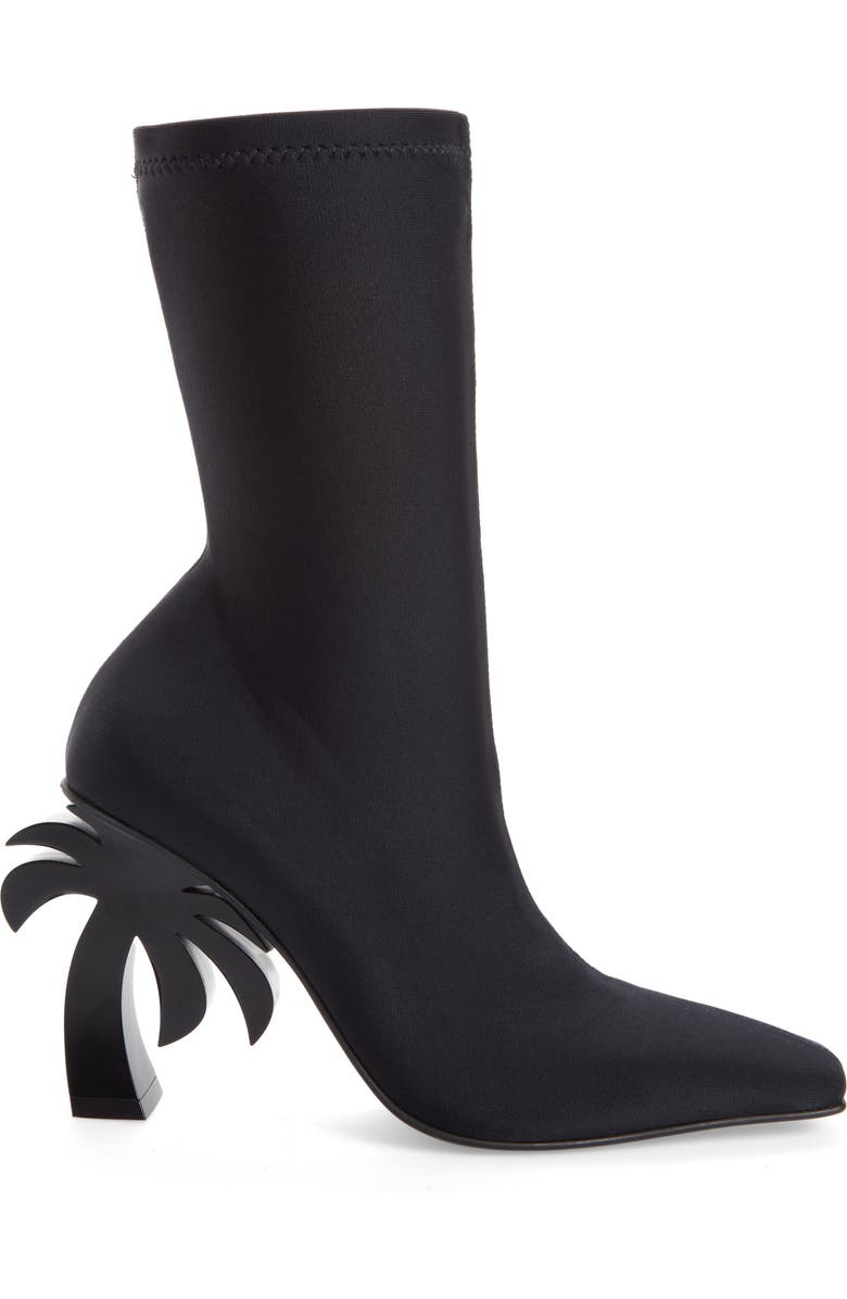 Palm Angels Palm Heel Scuba Knit Boot, Alternate, color,