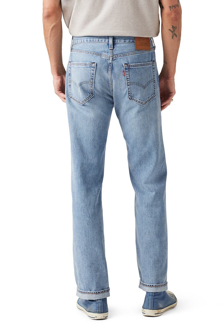 505™ Relaxed Straight Leg Selvedge Jeans, Alternate, color, GOTTA BE THERE SELVEDGE