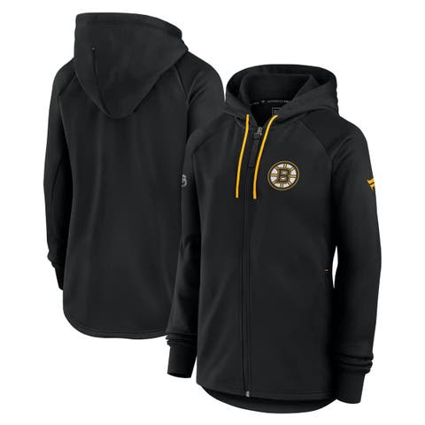 Women's Fanatics  Black Boston Bruins Authentic Pro Rink Fleece Full-Zip Jacket