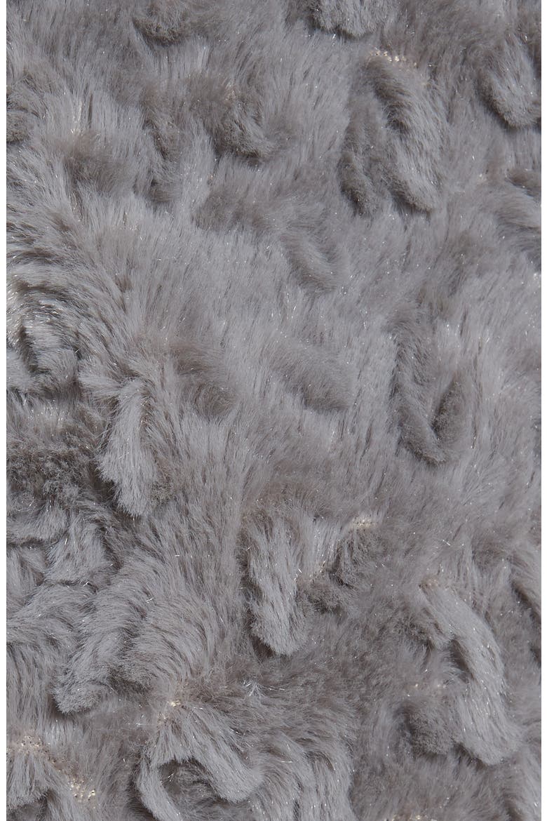 Faux Fur Coat, Alternate, color, GREY