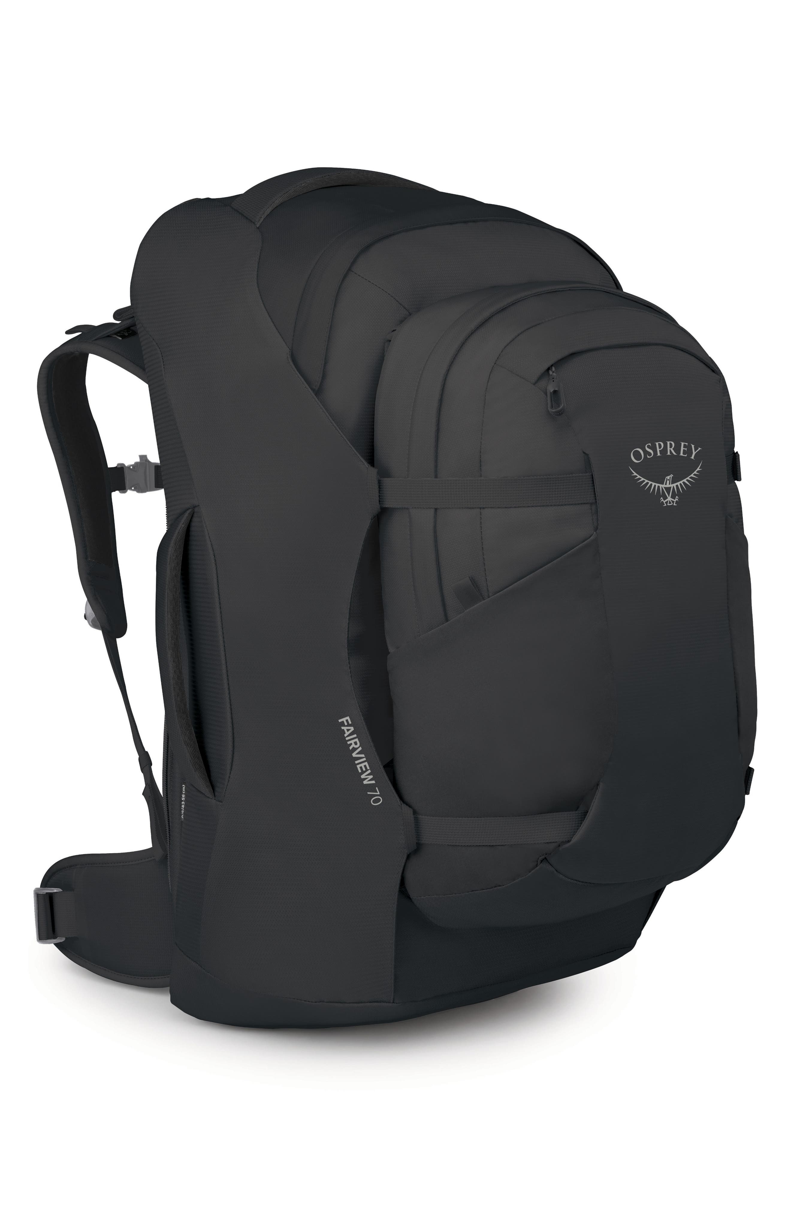 Osprey Fairview 70 Backpack, Alternate, color, Black/Black