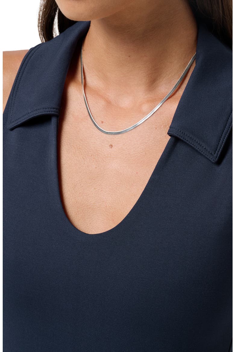Friday Ponte Sleeveless Polo, Alternate, color, NAVY BLAZER