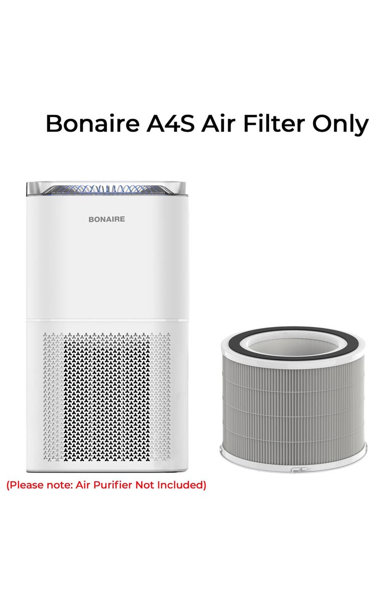 Bonaire A4S Air Purifier Filter Replacement, Alternate, color, White