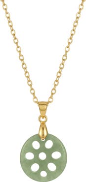 seree Lotus root Jade pendant necklace