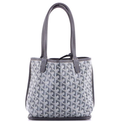 Anjou Reversible Tote Coated Canvas Mini