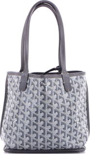 Pre-Owned Goyard Anjou Reversible Tote Coated Canvas Mini