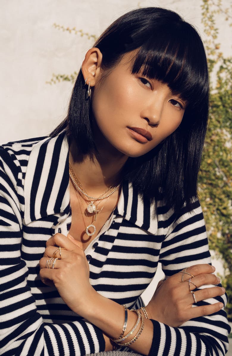 Bony Levy Audrey Crossover Diamond Ring, Alternate, color, 18K Yellow Gold