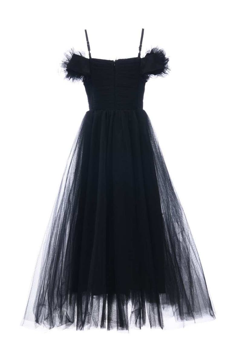 Tulleen Lilo Floral Tulle Gown, Alternate, color,