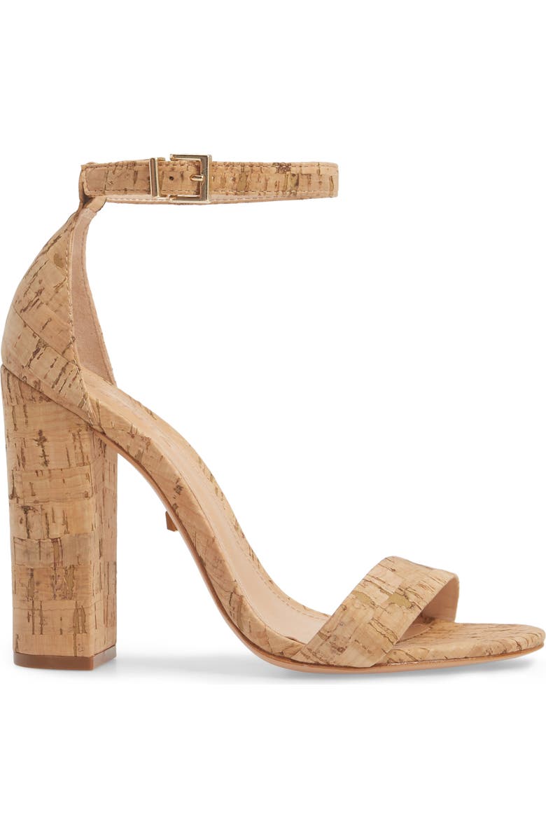 Schutz Enida Sandal, Alternate, color, Cork
