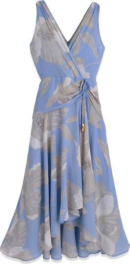 Donna Karan New York Faux Wrap Midi Dress | Nordstrom