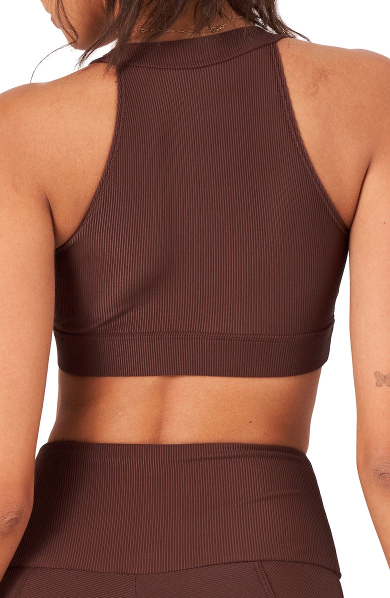 Onzie High Neck Crop Bra Top, Alternate, color,