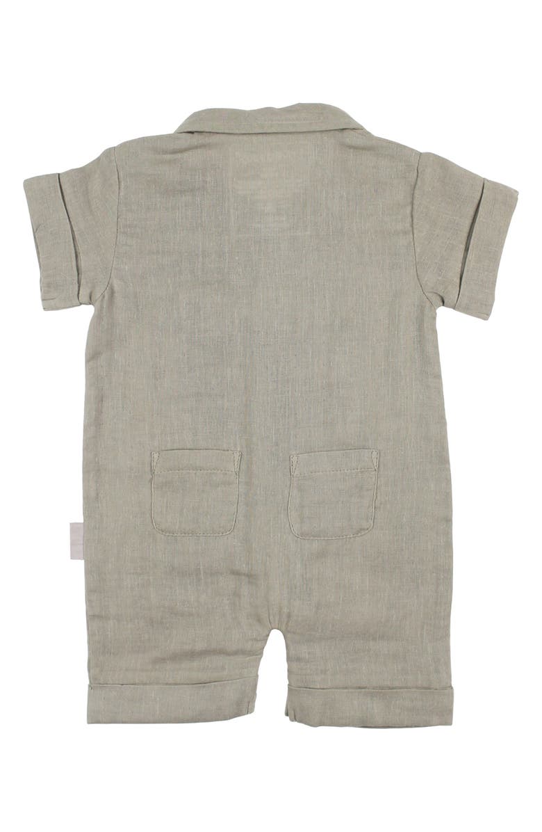 L'ovedbaby Organic Cotton Muslin Short Sleeve Romper, Alternate, color, 