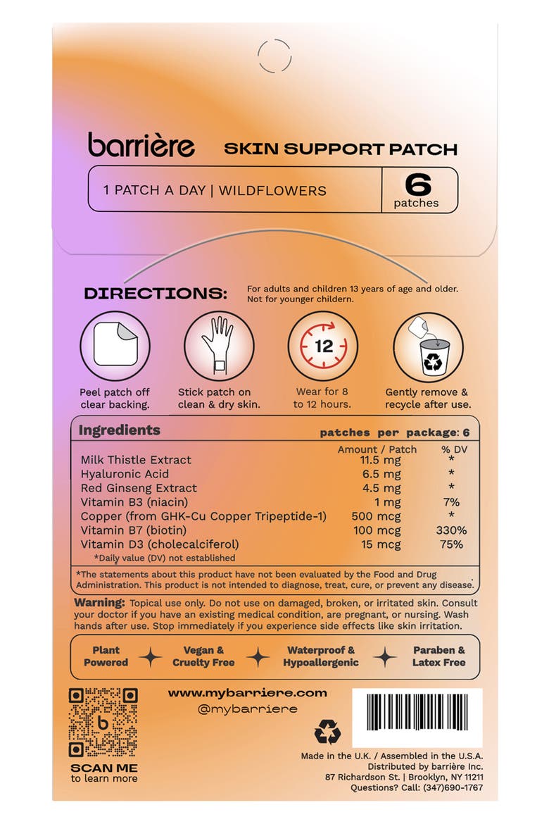 Skin Support 6-Pack Multi Patch, Alternate, color, MULTI