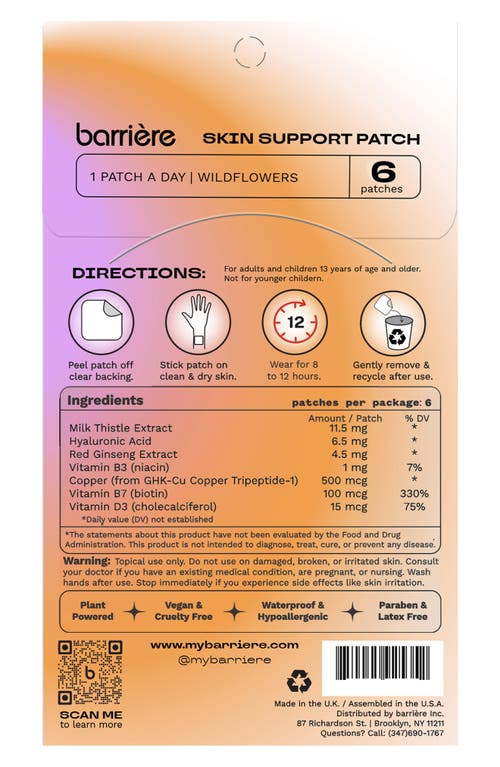 Barrière Barriere Skin Support 6-pack Multi Patch In Multi